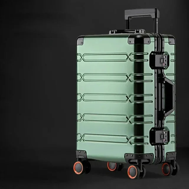 TravelTrolley bagages 20 ''valise de cabine à main sacs de voyage bagages roulants valise de voyage en alliage d'aluminium-magnésium