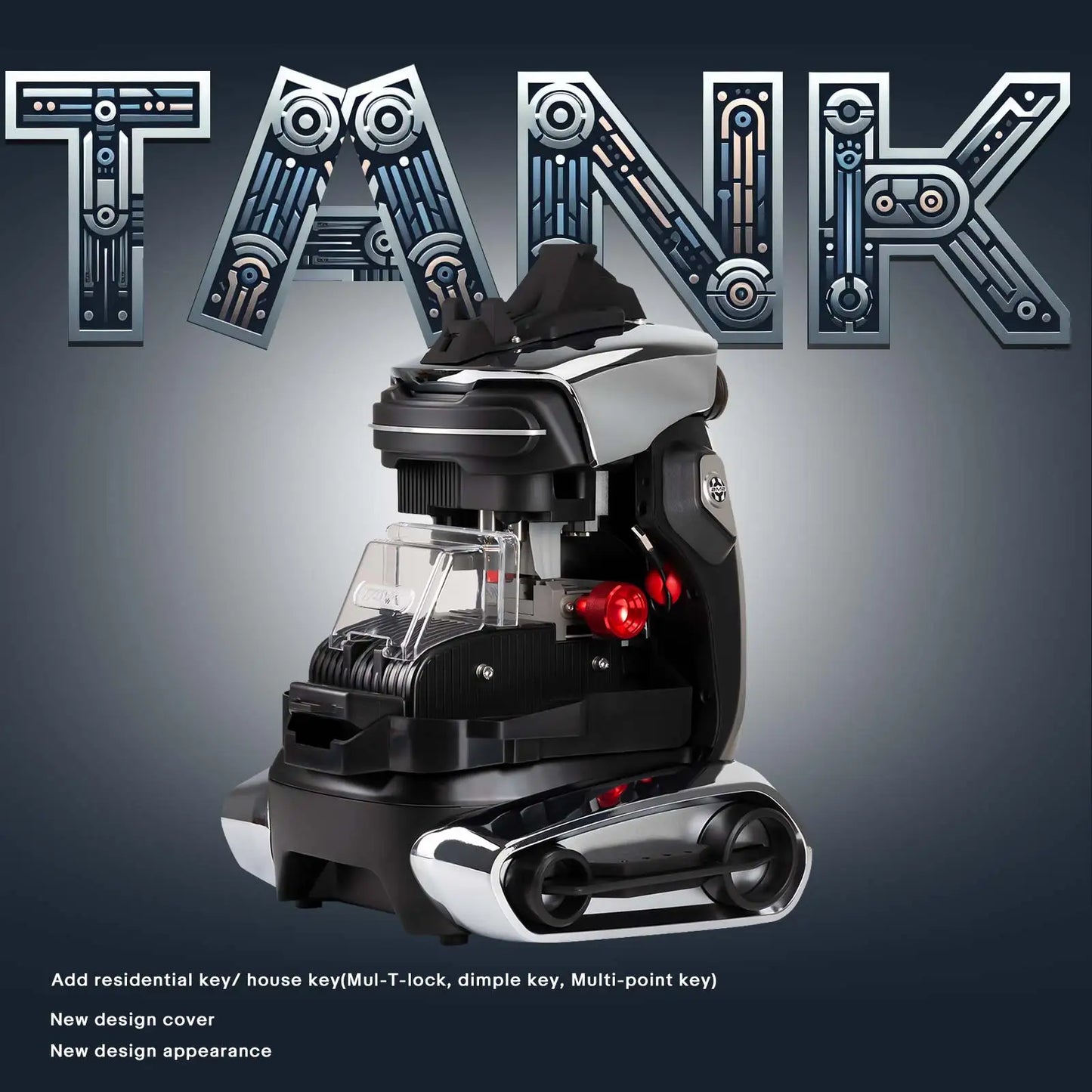 2M2 TANK 2 Pro TANK II Pro avec batterie et pour Ford Clamp FO21 clé CNC Machine à clés