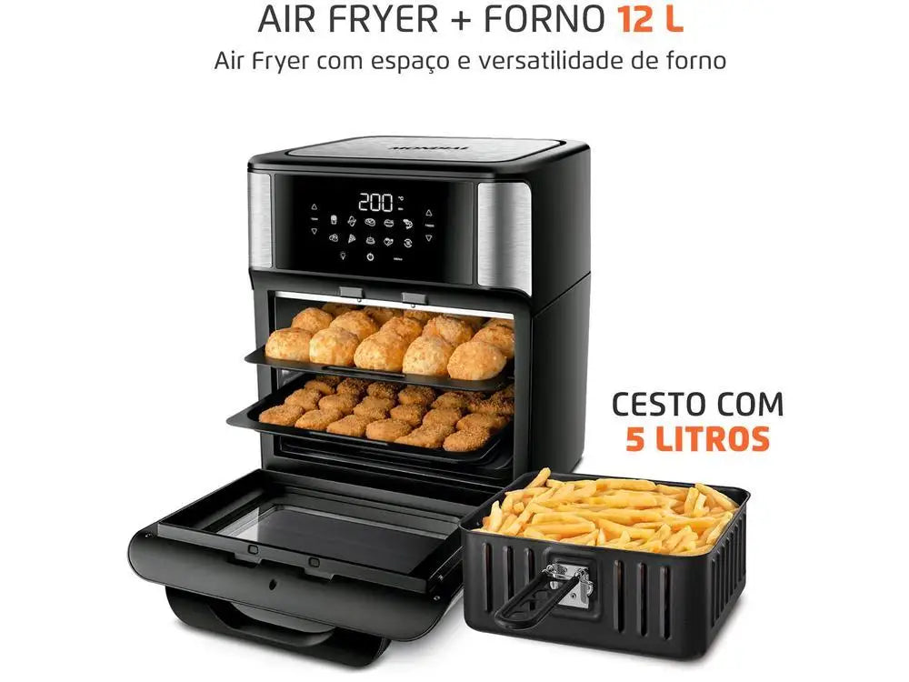 Friteuse électrique sans huile/four à air chaud Mondial AFON-12L-BI Noir 12L - 220V