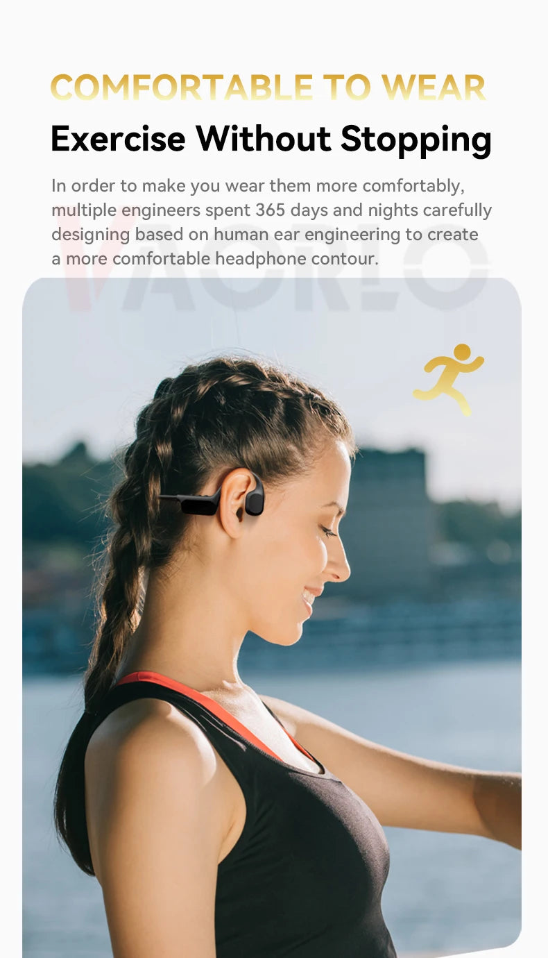 Écouteurs à Conduction osseuse, casque d'écoute étanche IPX8 pour la natation, nouveau casque de Sport sans fil Bluetooth MP3 32 go de RAM Hifi stéréo