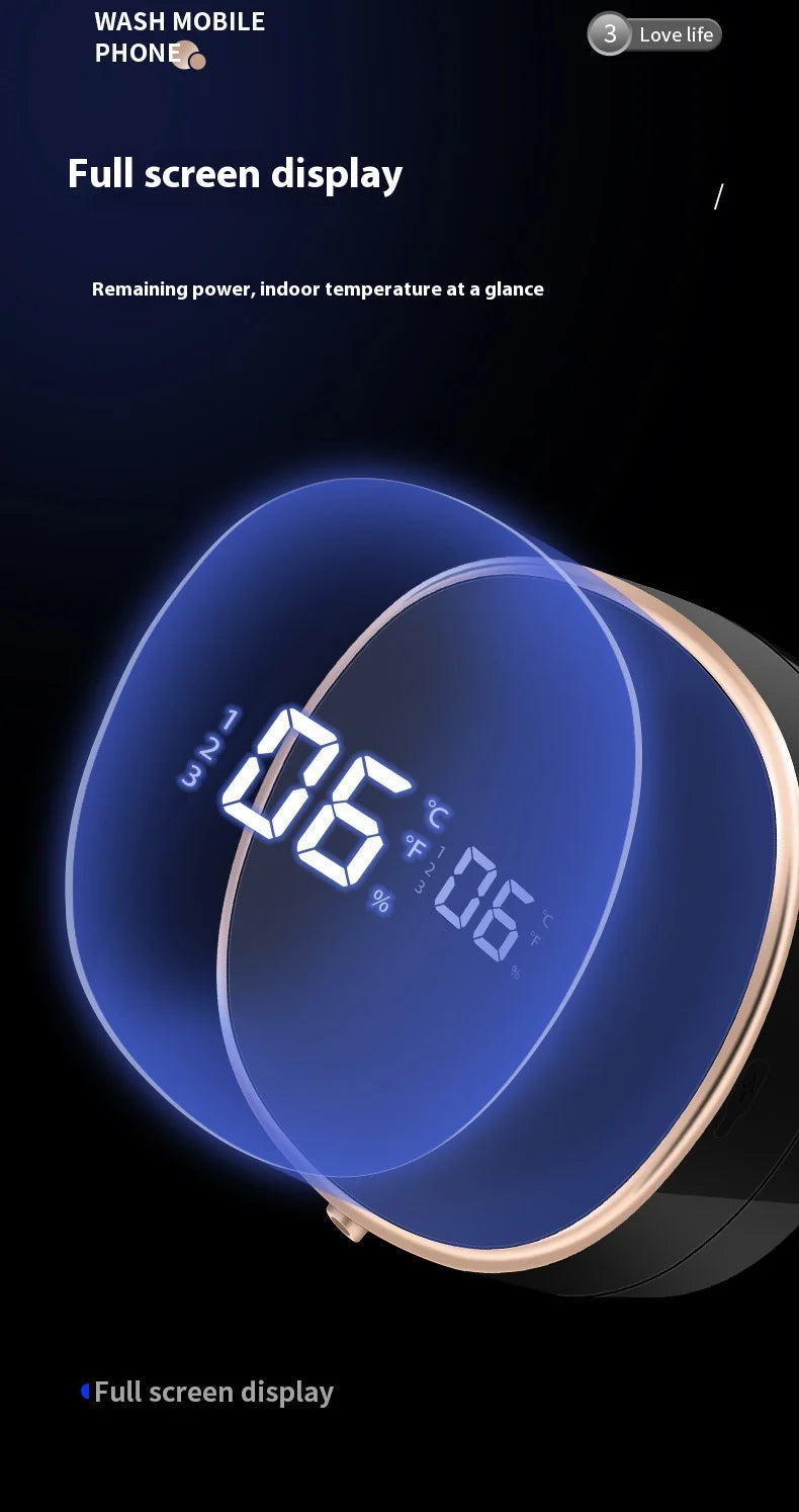 Distributeur automatique de savon liquide pour vaisselle, rechargeable, électrique, à fixation murale, à capteur, moussant, intelligent, sans contact, pour cuisine et salle de bain