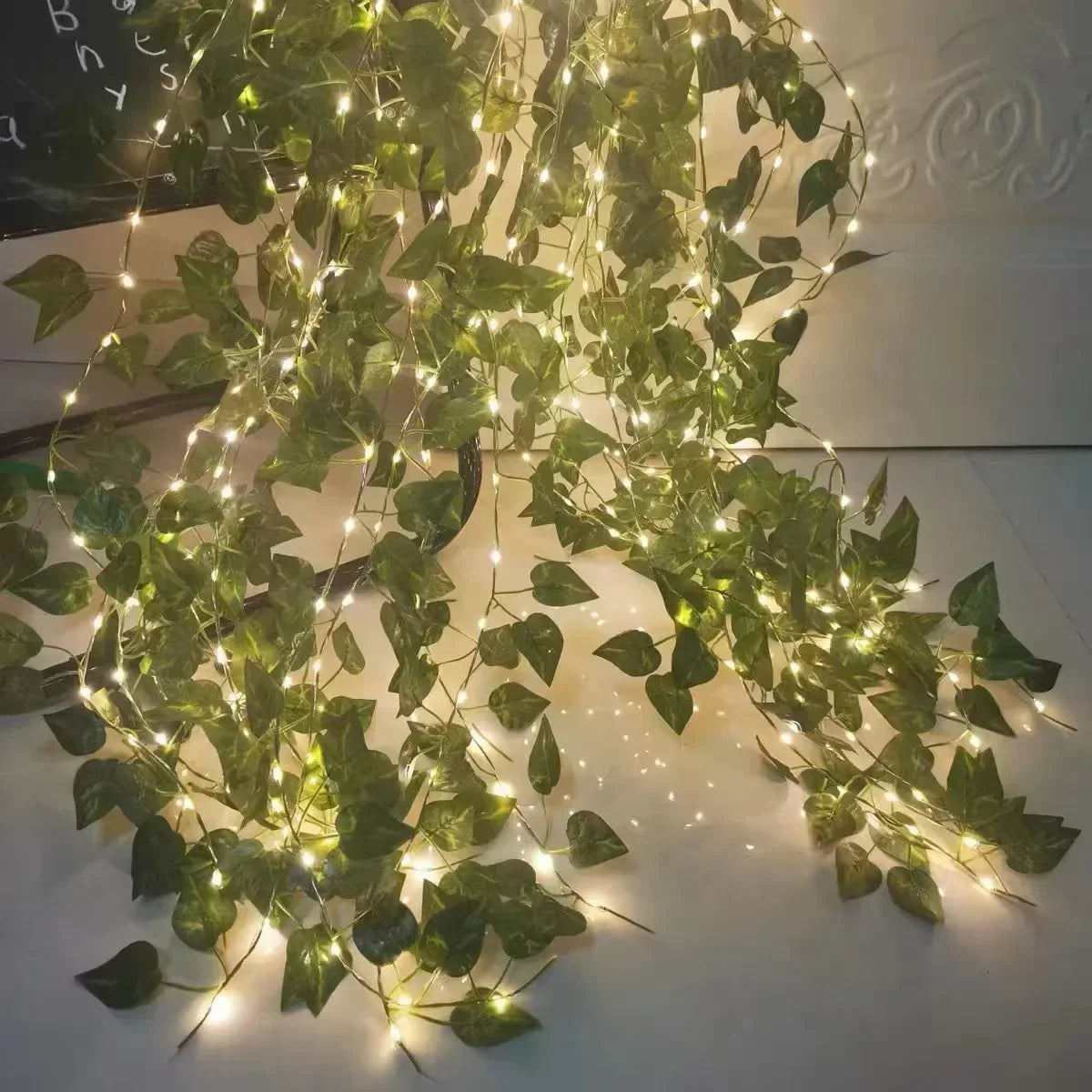 7 M/12 M/17 M feuille d'érable vigne fée lumières chaîne LED lumière solaire décoration de jardin étanche lampe solaire mariage guirlande de noël