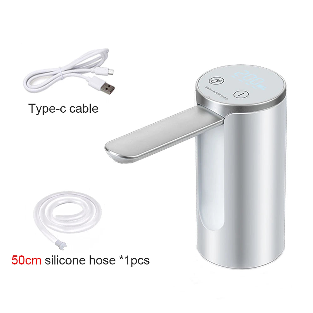 Pompe à eau électrique intelligente, pompe à eau automatique, distributeur d'eau potable aste, bouteille pliable, bureau, 19 litres