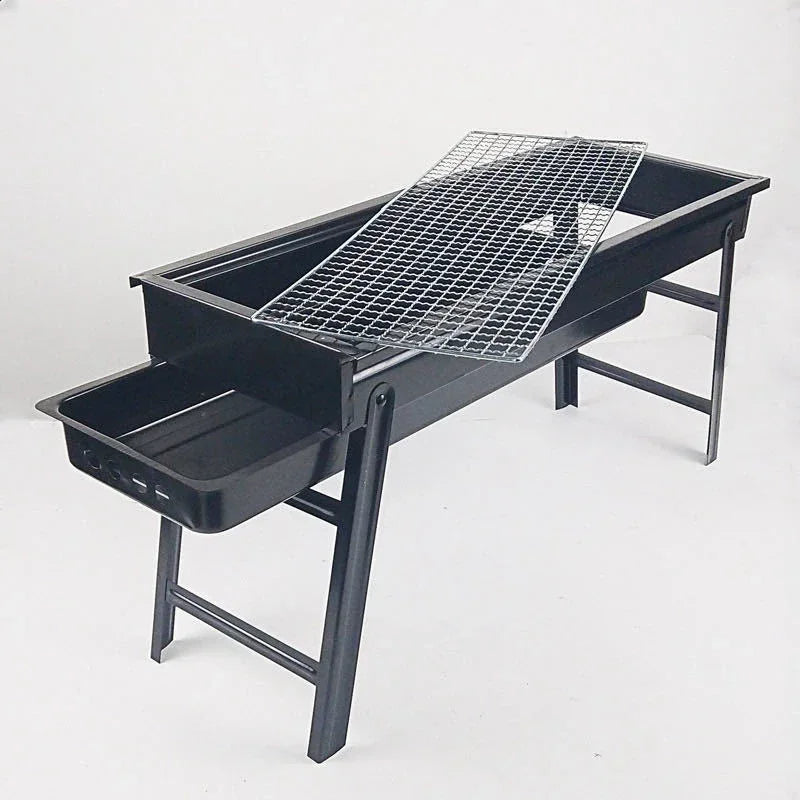 Nouveau grand Barbecue Barbecue gril pliant Portable charbon de bois Camping en plein air pique-nique brûleur pliable charbon de bois Camping Barbecue four