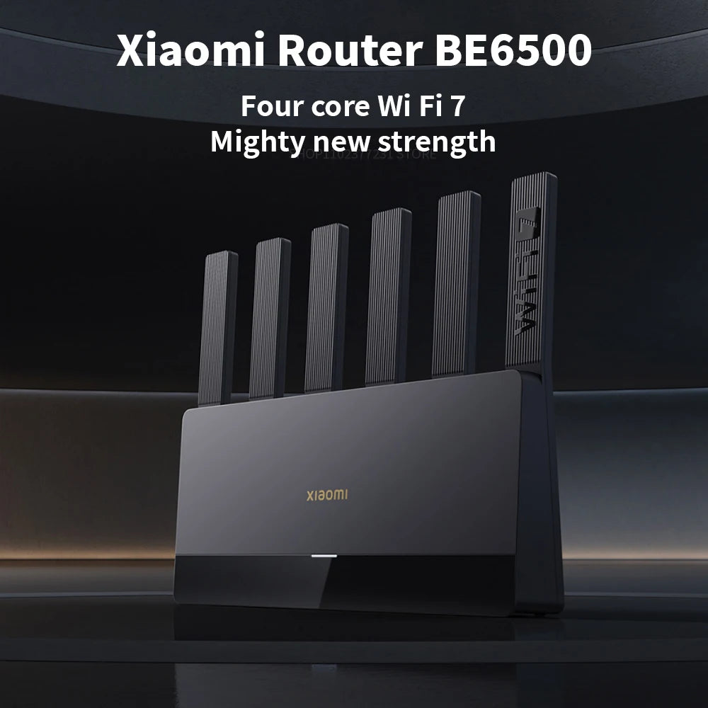 Routeur Xiaomi BE6500 Quad Nucleus Wifi7, port Ethernet 2.5G, double fréquence 2.4/5GHz, 6 amplificateurs de signal indépendants, Mesh 6500Mbps
