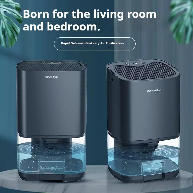 Déshumidificateur d'air portable silencieux Homefish, absorbeur d'humidité, pour la maison, la chambre, le bureau, la cuisine, sécheur d'air, désodorisant, prise EU/US