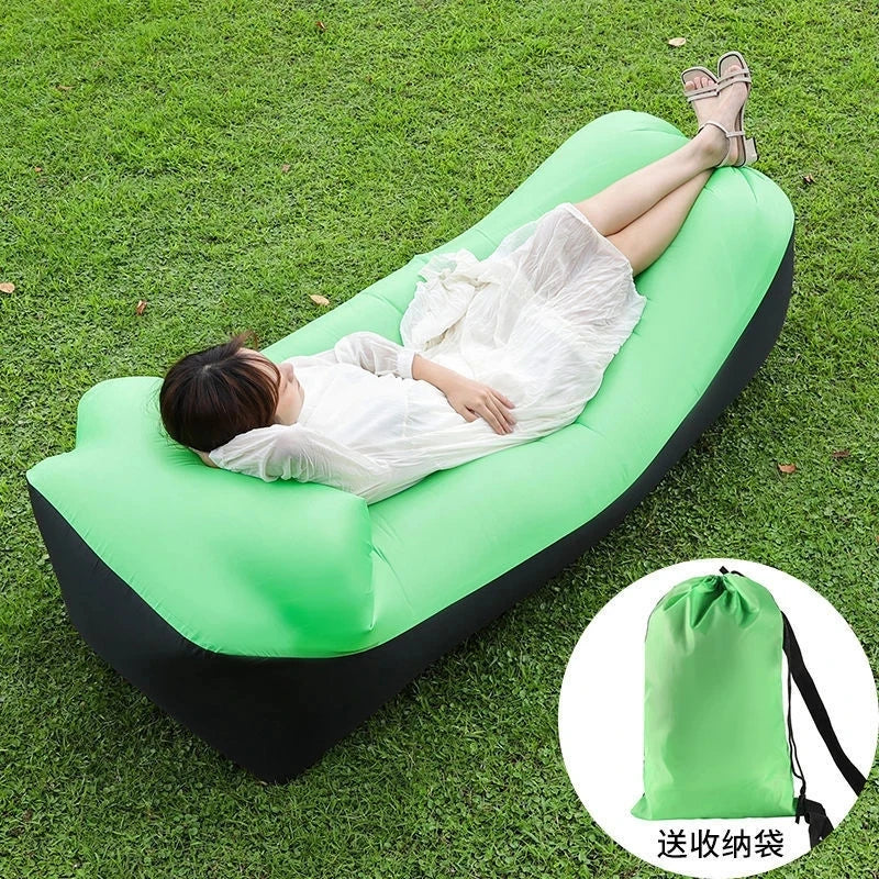 Tendance produits de plein Air canapé-lit gonflable rapide sac de couchage de bonne qualité sac gonflable sac paresseux canapé de plage 240*70 cm