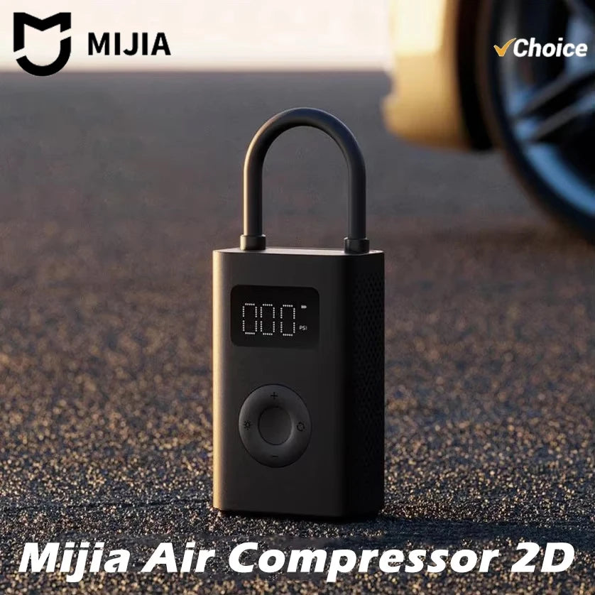 Nouveau compresseur d'air gonflable MIJIA 2D 2000mAh, pompe à air portable 2D pour vélo, voiture, moto, ballon CN