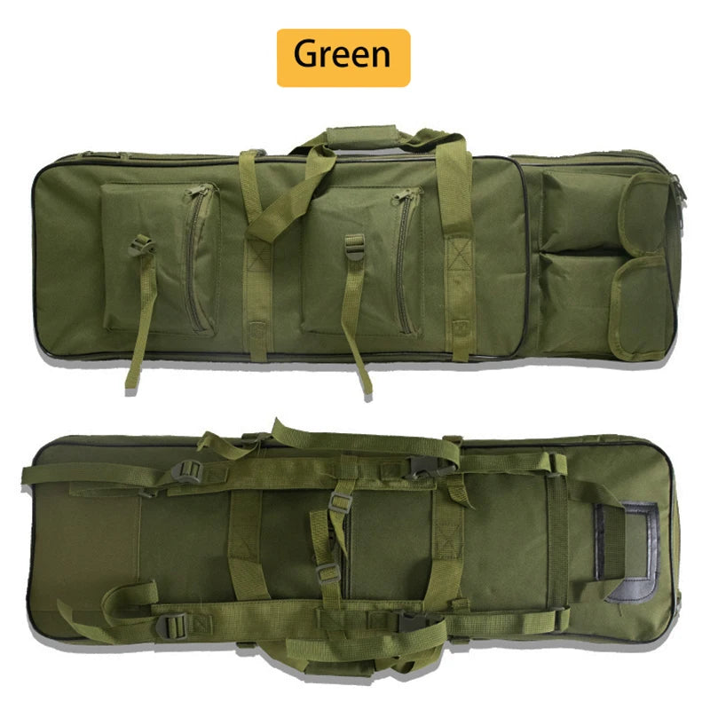 Sac de transport tactique vert olive avec multiples poches et sangles ajustables pour équipement