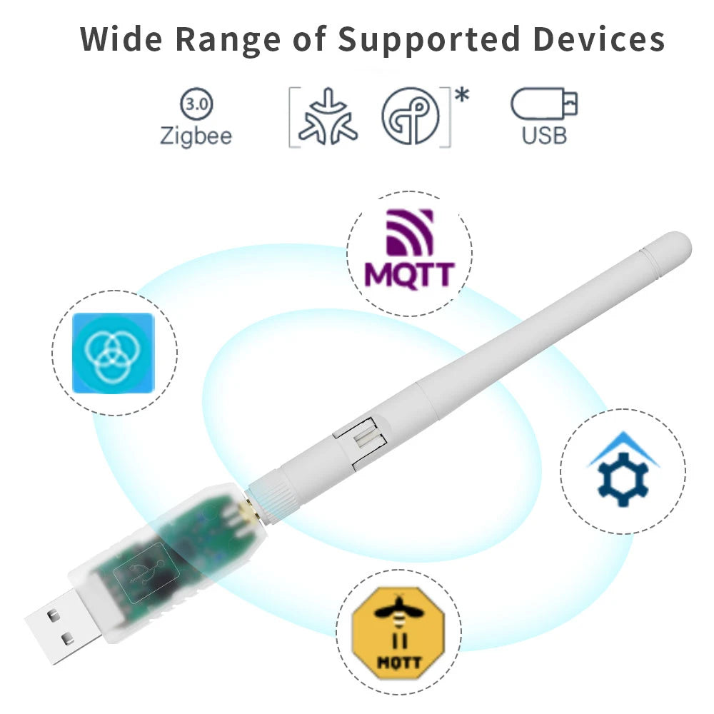 Adaptateur USB Zigbee 3.0 SMLIGHT SLZB-07, le plus petit filetage/matteur fonctionne avec Zigbee2MQTT, Assistant domestique, ZHA