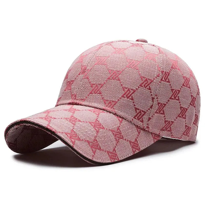 Casquette de Baseball cousue à trois lignes pour hommes et femmes, protection solaire quatre saisons, décontractée, filet rouge en détresse, chapeau 1841