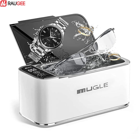 Nettoyeur à ultrasons, nettoyeur à ultrasons pour lunettes, machine à laver à ultrasons, 46 kHz, haute fréquence, nettoyeur à ultrasons pour bijoux, bain