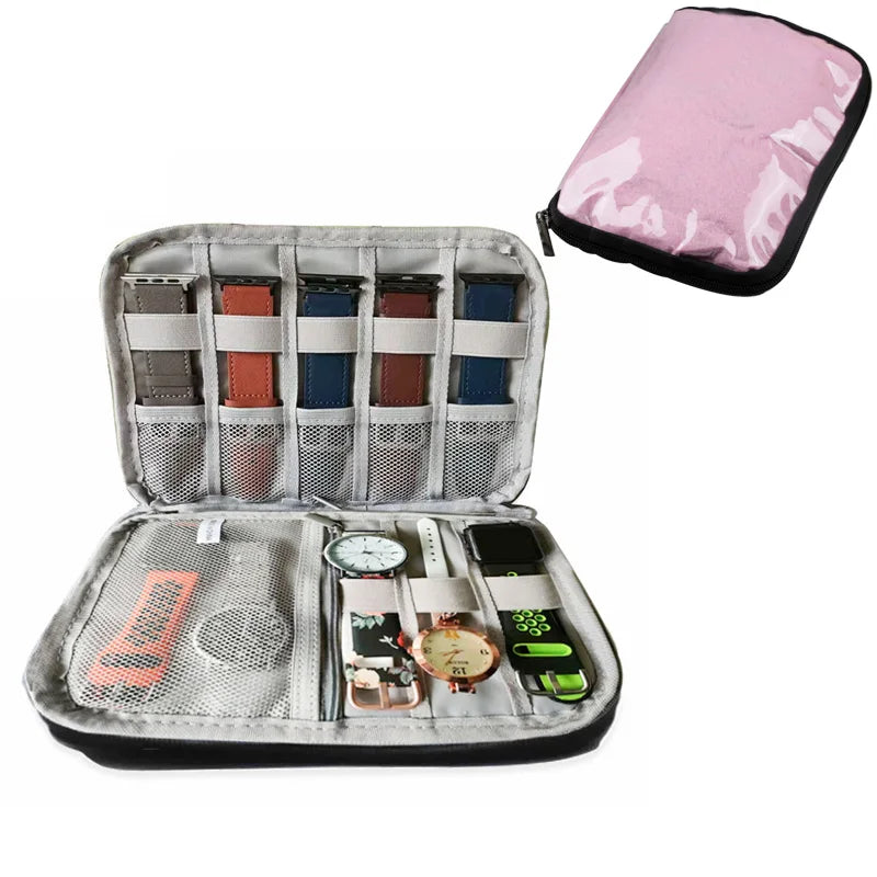 Boîte Portable étanche support de montre organisateur de rangement pour hommes femmes boîtes de montre intelligente pour Apple bracelet de montre boîte de rangement montres