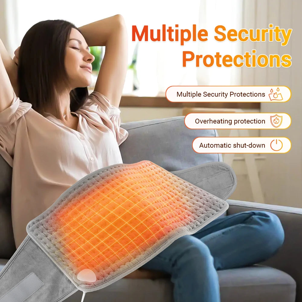 Coussin chauffant avec protection anti-surchauffe et arrêt automatique pour détente confortable