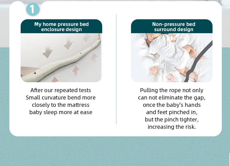 Design de lit bébé avec encadrement anti-pression pour sommeil sécurisé et confortable