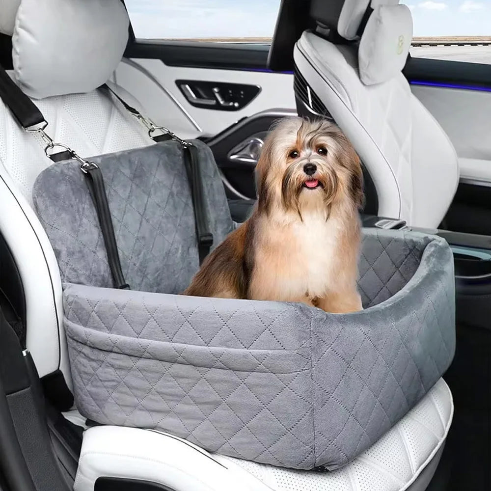 Siège de voiture pour animaux de compagnie, chenil pour chiot et chat, tapis de siège amovible, lavable, Base antidérapante, rangée avant et arrière, siège de sécurité pour chien, nid de voyage