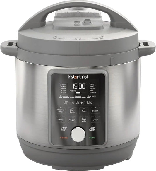Plus, autocuiseur électrique silencieux 9 en 1 de 8 litres, cuiseur à riz lent, cuiseur vapeur, sauté, yaourtière, plus chaud et stérilisateur