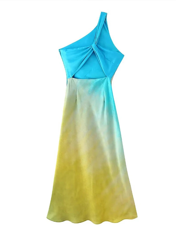Mini Robe Plissée à Col Diagonal pour Femme, Vêtement à Manches Courtes et Imprimé, Style Urbain, pour ix, Nouvelle Collection 2024