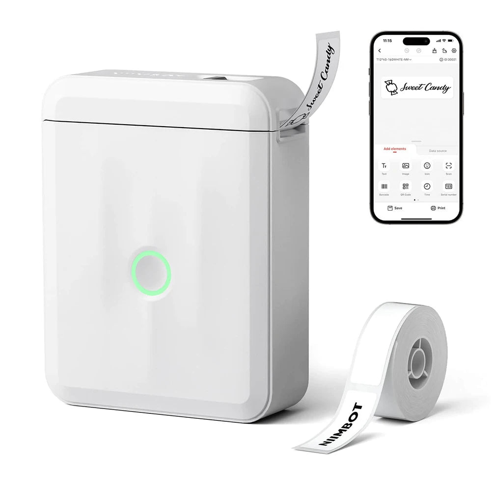 Niimbot D11/D110 étiqueteuse sans fil poche auto-adhésive nom étiquette autocollant imprimante pour le bureau à domicile