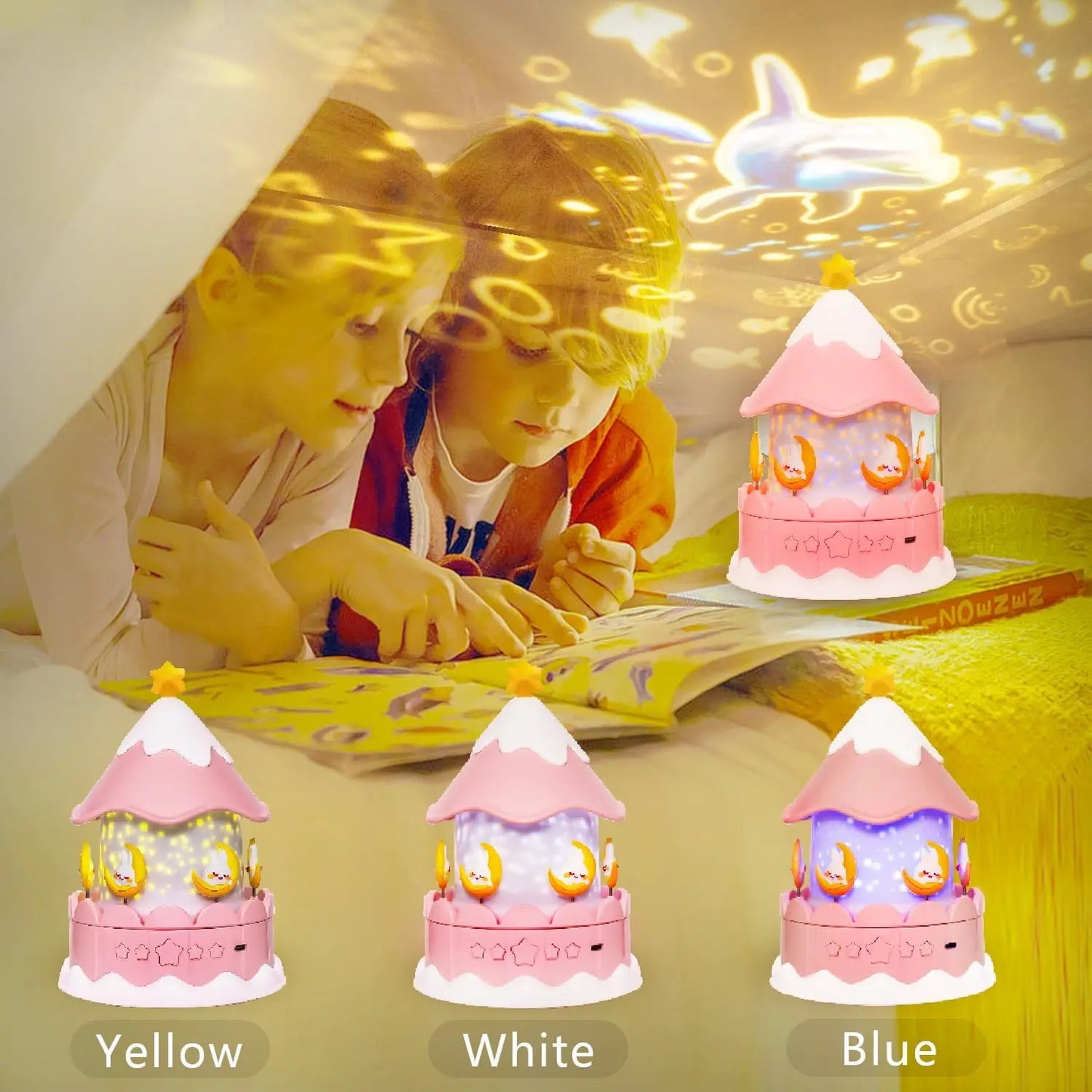 Projecteur de ciel étoilé Galaxy 21 en 1 pour enfants, rotation à 360 °, minuterie, lampe, anniversaire, cadeaux de Noël, décor