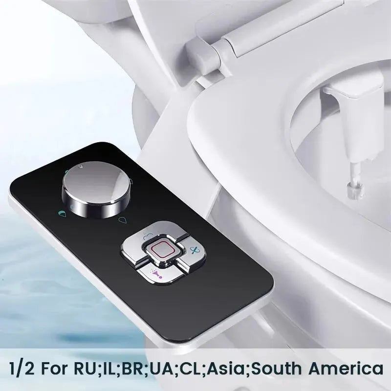 Buse de toilette intelligente avec télécommande tactile, système de lavage bidet moderne pour salle de bain