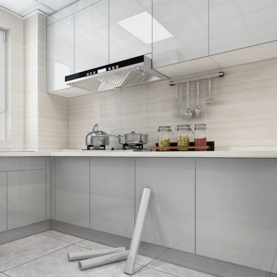 Papier peint auto-adhésif imperméable à l'huile pour cuisine, 10M, autocollants pour rénovation d'armoire, décoration murale anti-moisissure sans formaldéhyde