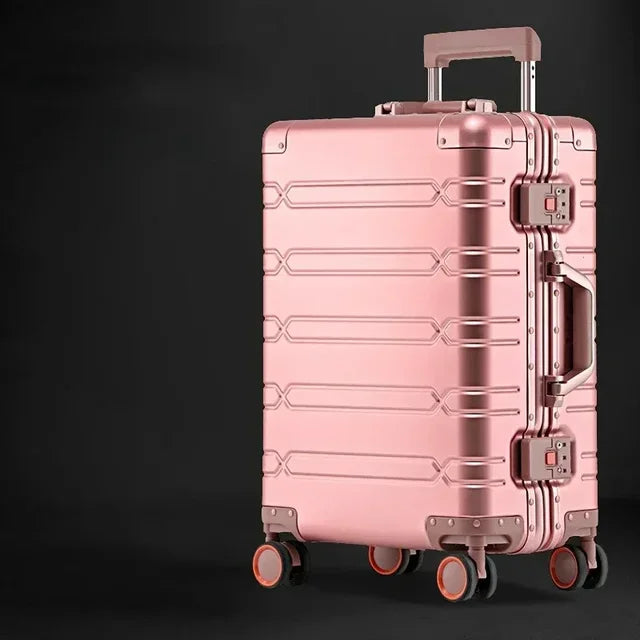 TravelTrolley bagages 20 ''valise de cabine à main sacs de voyage bagages roulants valise de voyage en alliage d'aluminium-magnésium