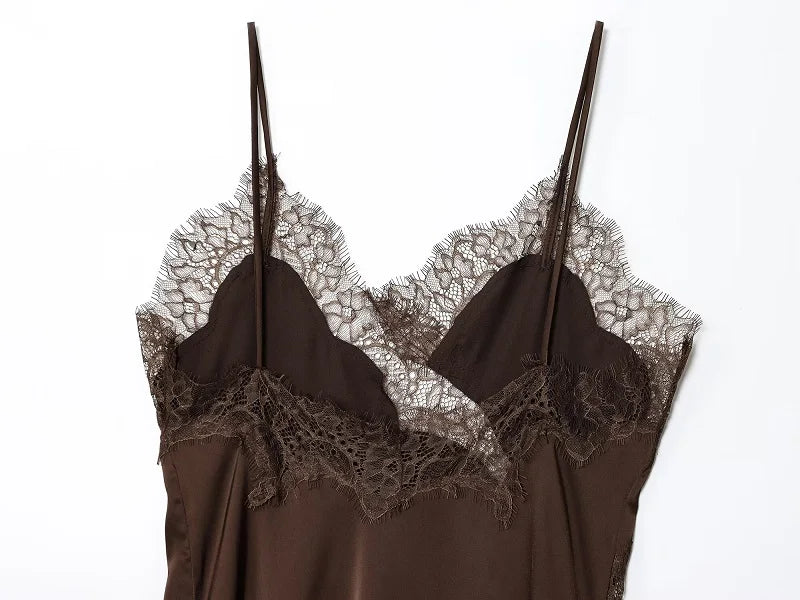 MUJER dentelle Slip Mini robe femmes Satin dos nu robe d'été femme asymétrique fête femmes robe Sexy robes de plage pour les femmes