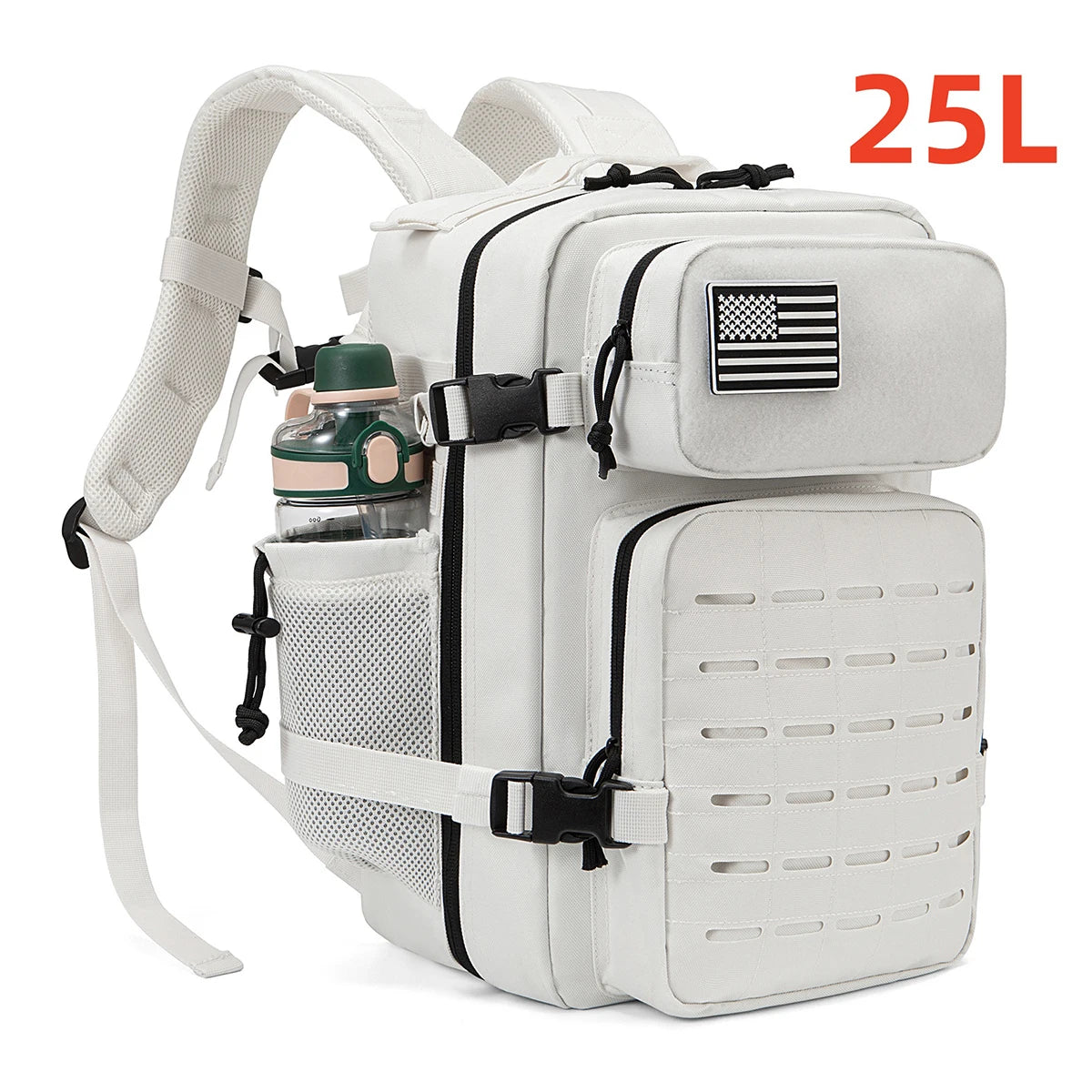 25L sac à dos tactique sac de plein air sac à dos de fitness sac à dos MOLLE femmes/hommes randonnée sac à dos de survie hommes double porte-gobelet