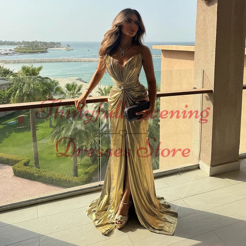 Thinyfull-Robe de soirée longue fendue pour femme, robe de soirée sexy, robe de soirée de Rhsirène, robe de cocktail, robe de soirée, Arabie saoudite, chérie, quel que soit