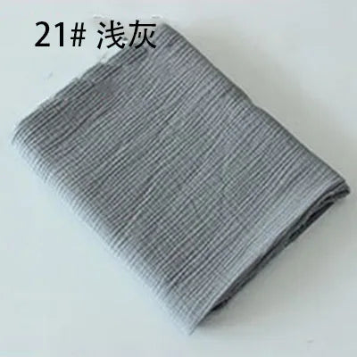 Tissu drapé en coton et lin, 100x135cm, Double gaze, crêpe, vêtements pour bébé, jupe pour dames, vêtements de nuit