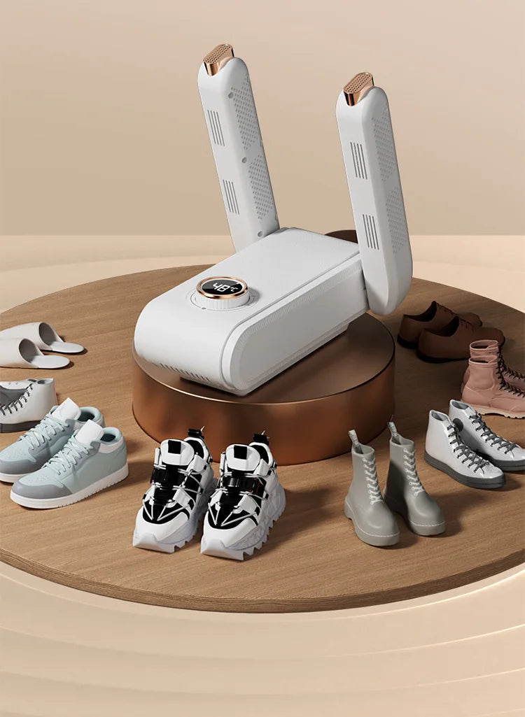 Sèche-chaussures pliable à température constante, air chaud, surpoids de vache, élimine les mauvaises odeurs, synchronisation, nouveau