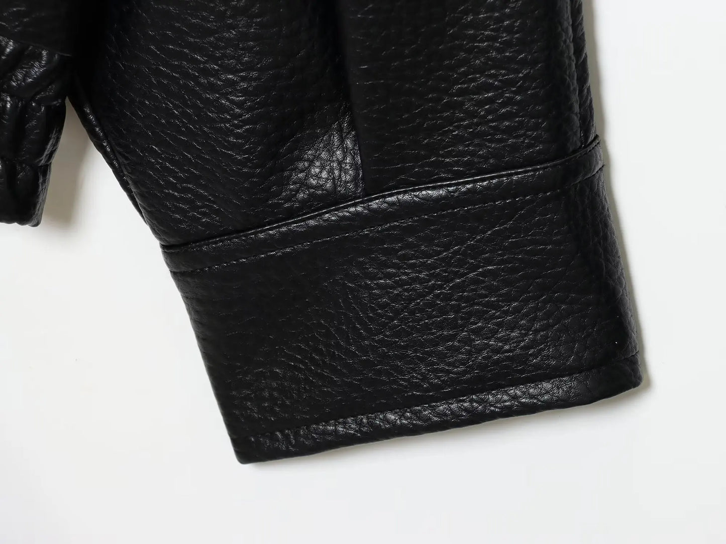 TFMLN – vestes Chic en Faux cuir noir pour femme, manteaux surdimensionnés élastiques à manches longues avec boutons, mode automne hiver 2025
