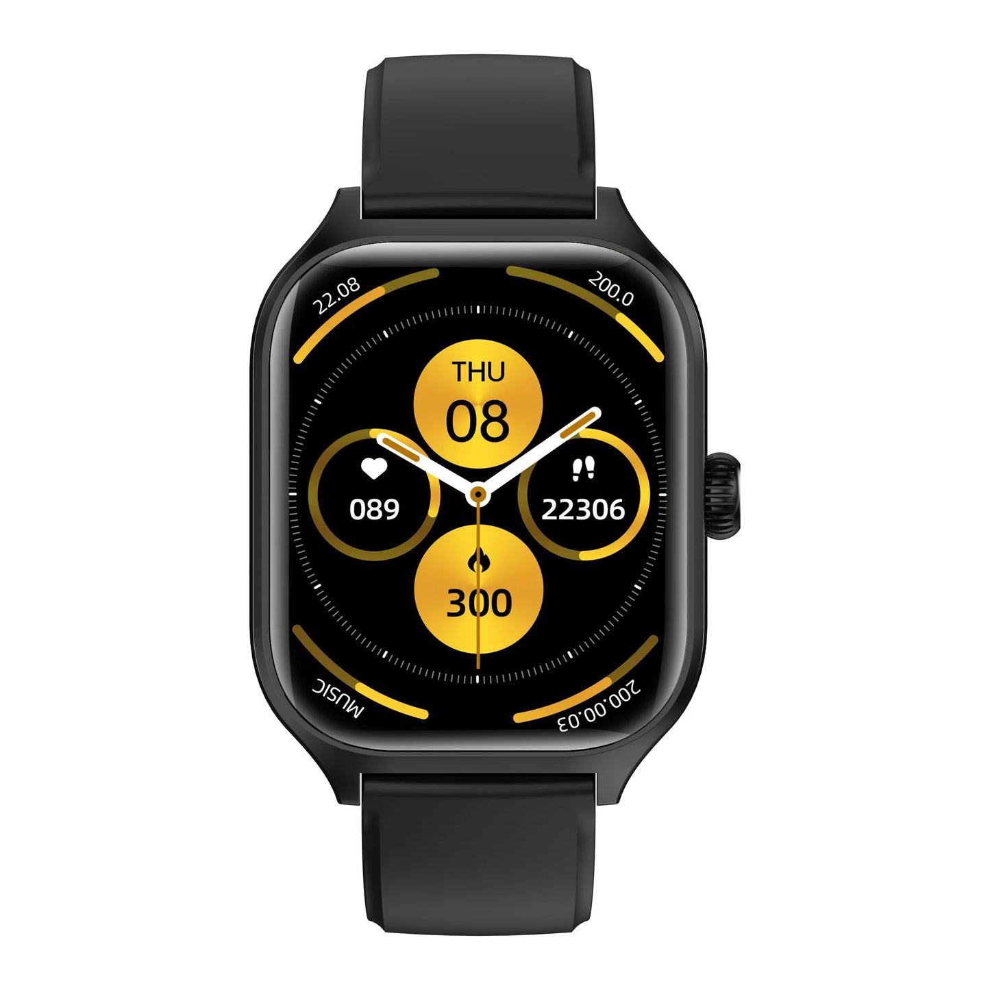 Montre connectée HOMEFISH C20, écran HD de 1.77 pouces, appel Bluetooth, alerte de message, mode sport, montre connectée pour hommes et femmes