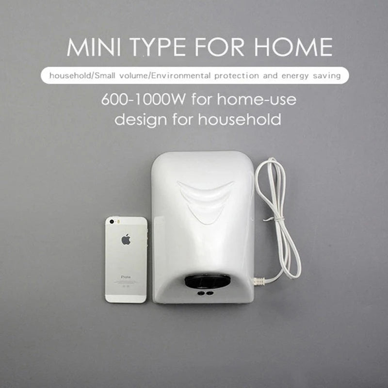 Sèche-mains à Induction automatique 220V, pour maison, Mini salle de bains, chauffage électrique à Air chaud, hôtel, salle de bains