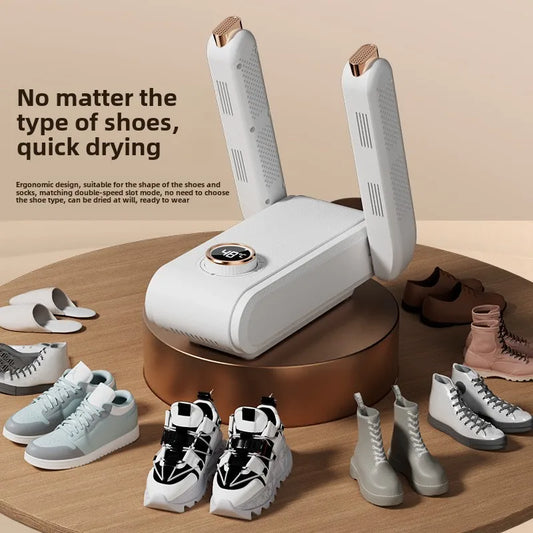 Sèche-chaussures pliable à température constante, air chaud, surpoids de vache, élimine les mauvaises odeurs, synchronisation, nouveau