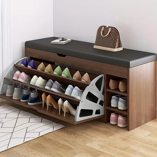 Accessoires d'armoire à chaussures à rabat, étagère à chaussures à seau rabattable, accessoires d'armoire à chaussures épaissis en acier inoxydable, support à rabat caché en quincaillerie