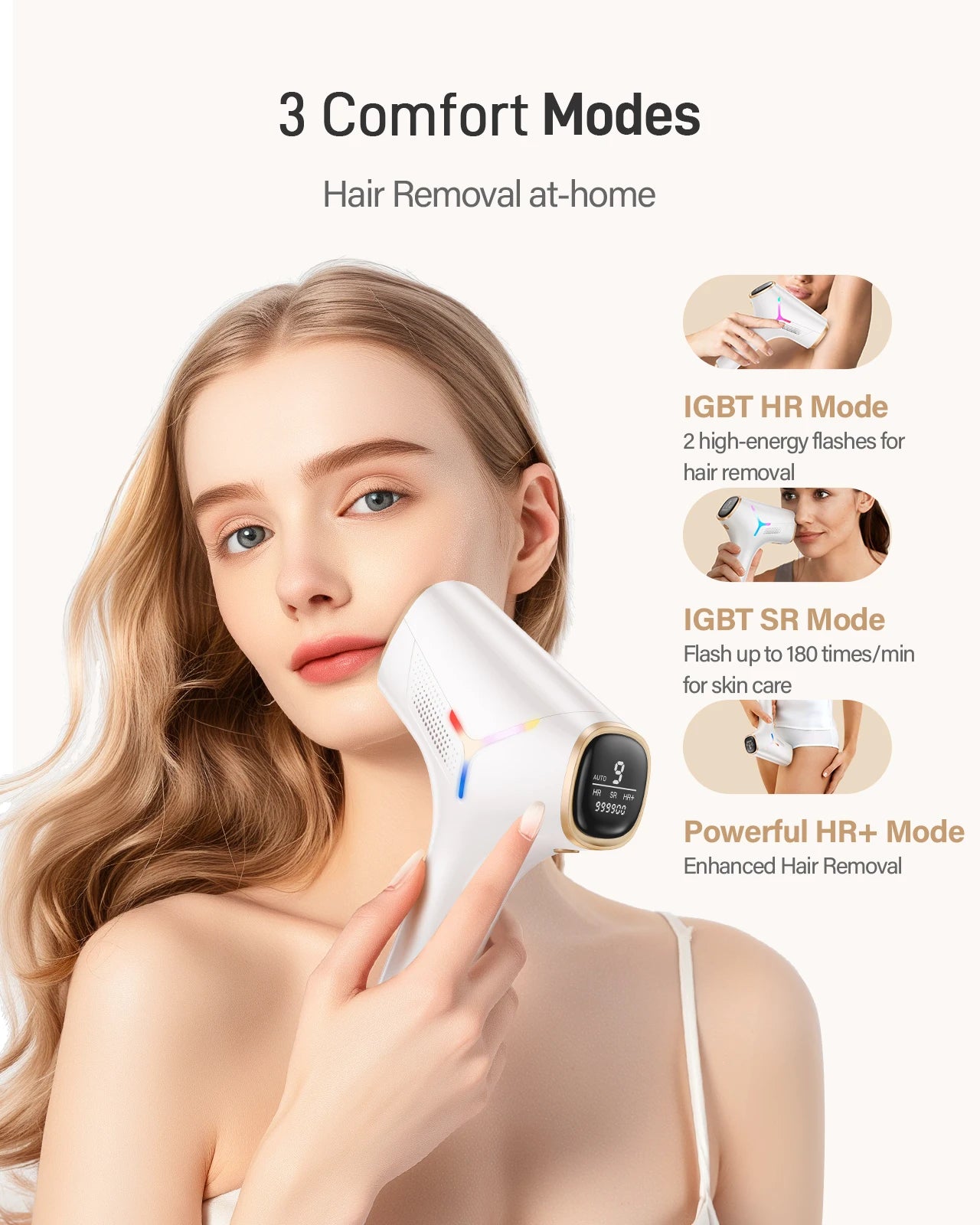 990000   Flashes Épilation au laser pour femmes et hommes Épilation IPL Corps Bikini et zones du visage Épilation permanente indolore