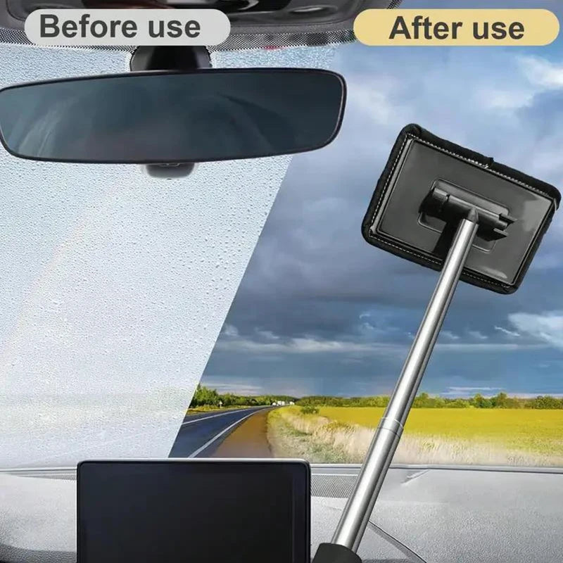 Essuie-glace télescopique pour pare-brise d'automobile, grattage à l'eau, outils de nettoyage automobile, brosse de nettoyage de vitres, chiffon de nettoyage