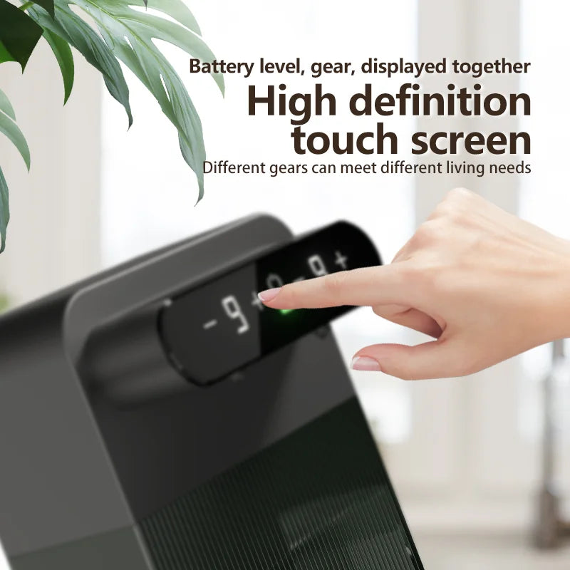 Écran tactile HD pour appareil high-tech, affichage niveau batterie et réglage intensité