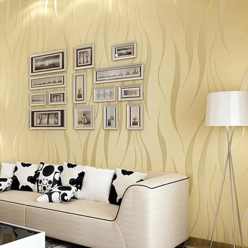 Rouleau de papier peint géométrique abstrait 3D, pour chambre à coucher, salon, décoration de maison, papier peint en relief, gris, Beige, blanc, violet