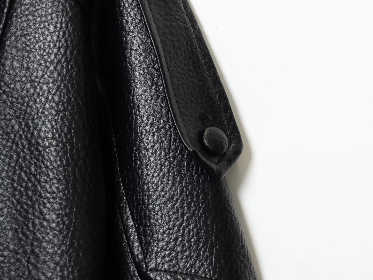 TFMLN – vestes Chic en Faux cuir noir pour femme, manteaux surdimensionnés élastiques à manches longues avec boutons, mode automne hiver 2025