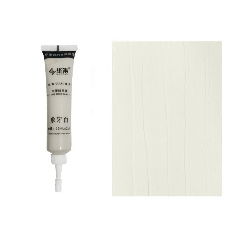Agent de réparation des rayures pour meubles en bois multicolores, pâte de retouche multi-usages pour sols, escaliers, portes en bois, mastic de réparation des rayures