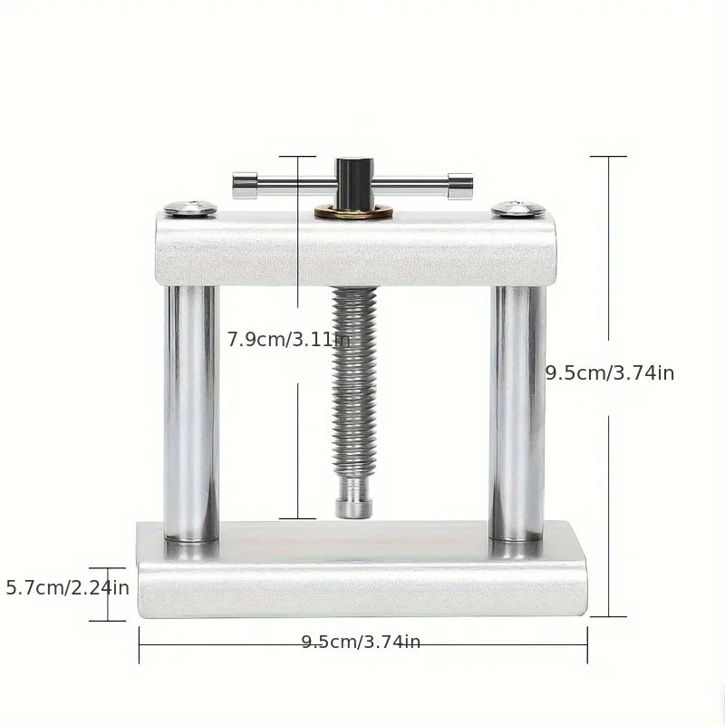Ensemble de Machine de capsulage en métal pour montre, 12 pièces, montres-bracelets de bureau, couvercle du boîtier arrière, vis de presse, horlogers fermés, outils de réparation manuels Ki