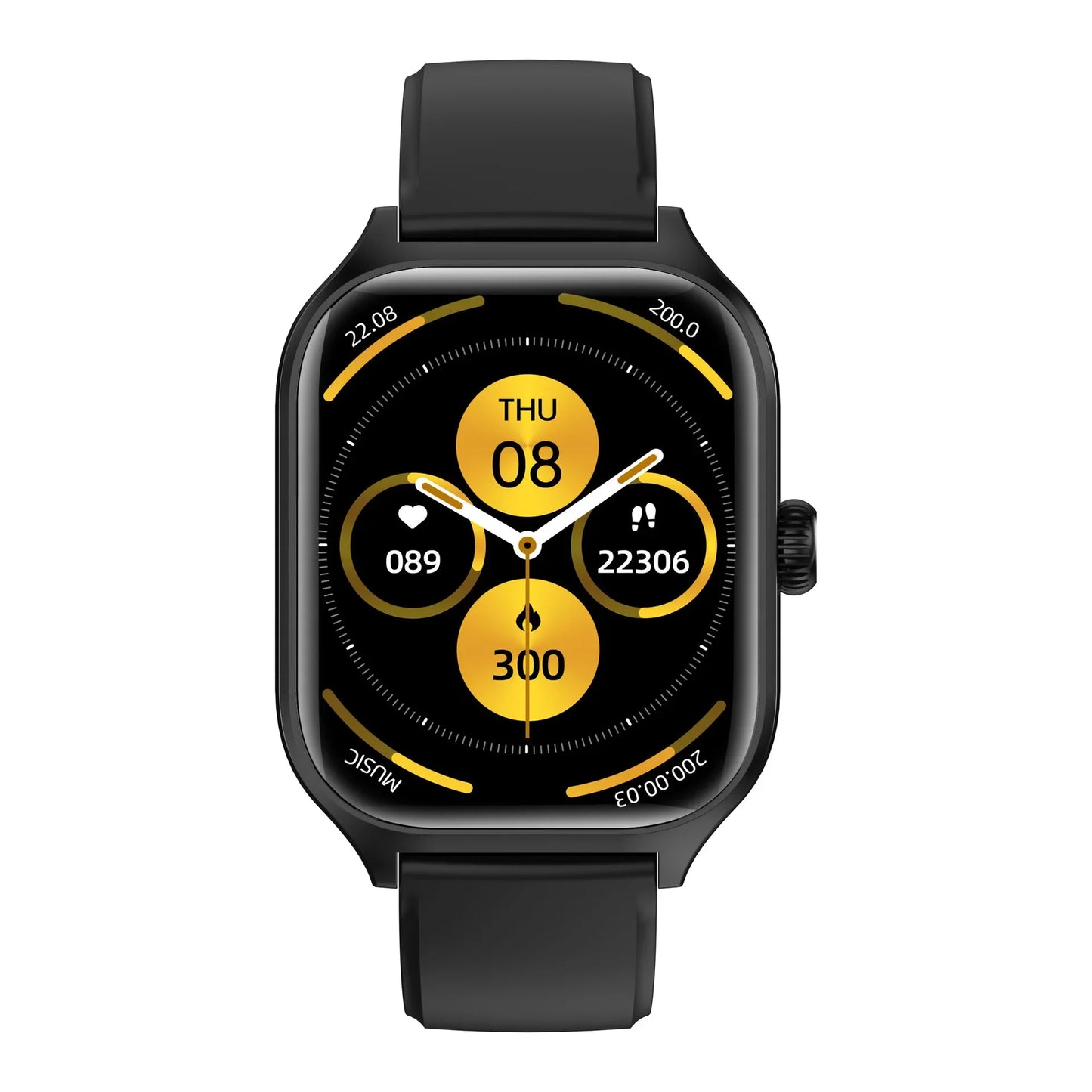 Montre connectée HOMEFISH C20, écran HD de 1.77 pouces, appel Bluetooth, alerte de message, mode sport, montre connectée pour hommes et femmes