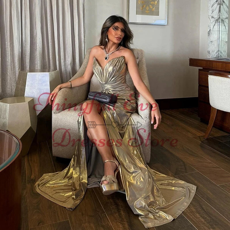 Thinyfull-Robe de soirée longue fendue pour femme, robe de soirée sexy, robe de soirée de Rhsirène, robe de cocktail, robe de soirée, Arabie saoudite, chérie, quel que soit