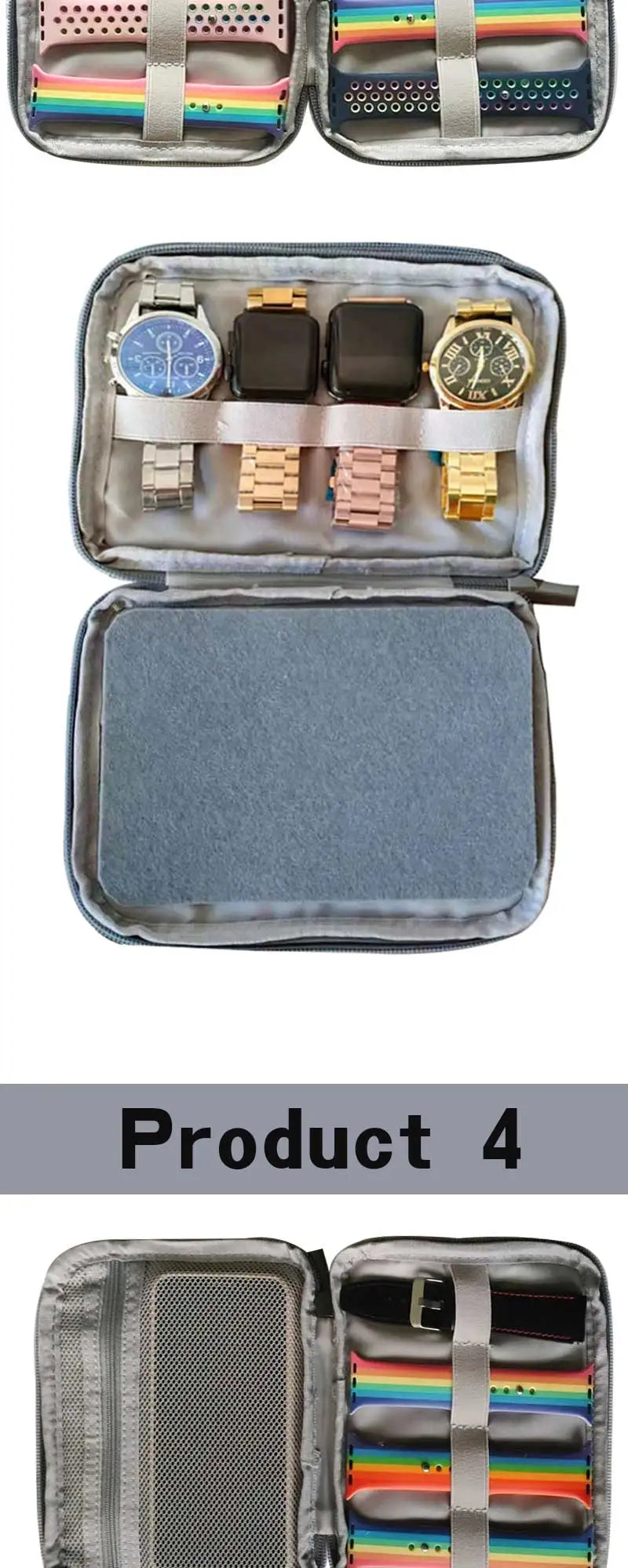 Boîte Portable étanche support de montre organisateur de rangement pour hommes femmes boîtes de montre intelligente pour Apple bracelet de montre boîte de rangement montres