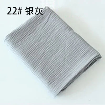 Tissu drapé en coton et lin, 100x135cm, Double gaze, crêpe, vêtements pour bébé, jupe pour dames, vêtements de nuit