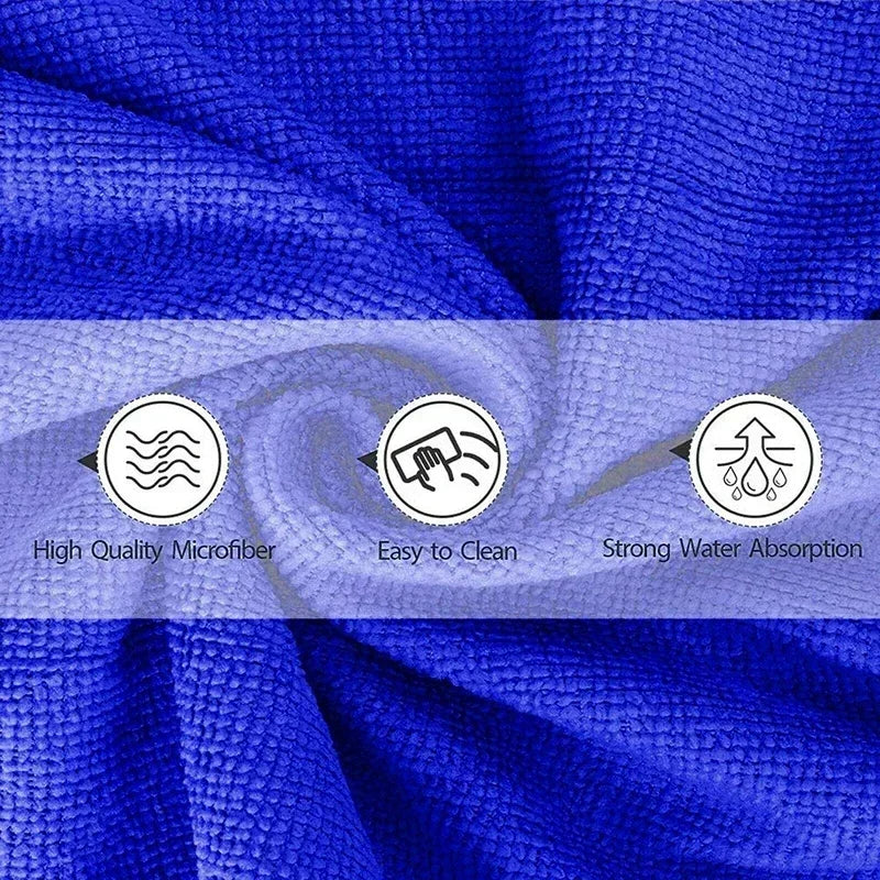 Serviettes en microfibre pour lavage de voiture, tissu de séchage, chiffons de nettoyage ménager, chiffon de polissage pour détails automobiles, outils de nettoyage de la maison, 1 à 20 pièces