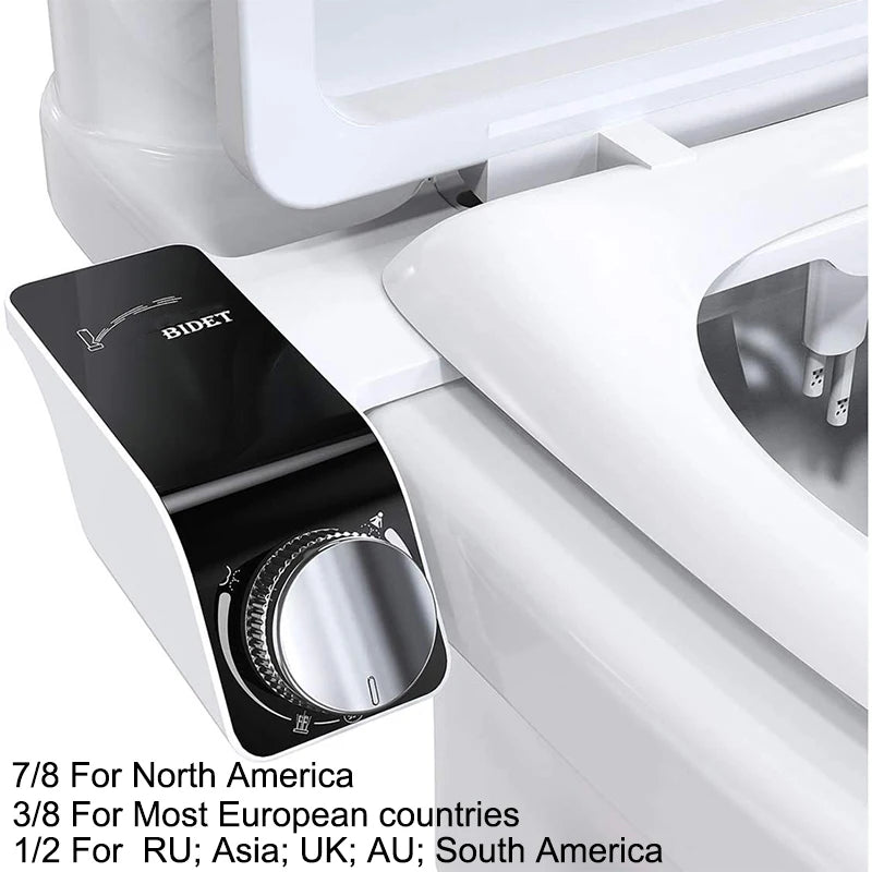 Bidet siège de toilette fixation Non électrique autonettoyant double buses lavage chaud froid mélangeur eau dame salle de bain accessoires pulvérisateur